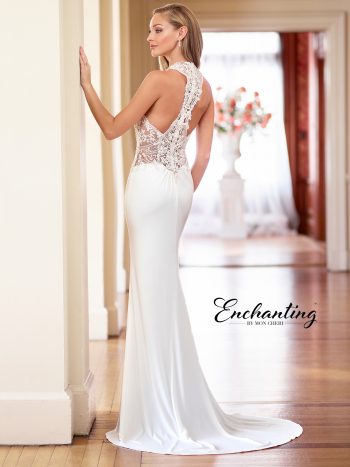 Αμάνικο-νυφικό-φόρεμα-σε-γραμμή-fit-and-flare-Enchanting-218180-VENETTI